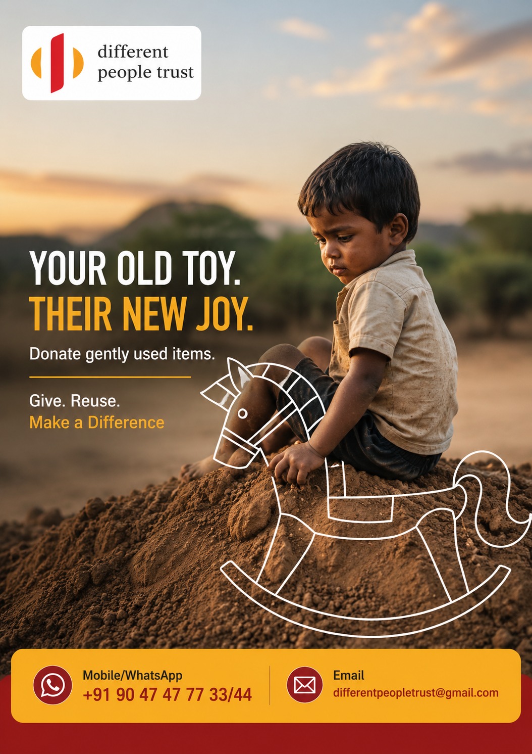 Campaign poster: your old toy, their new joy