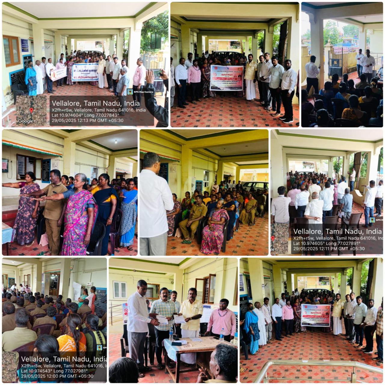 Moments from the Vellalore camp, May 2025